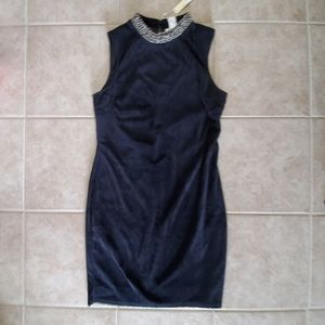 Velvet halter dress sz L